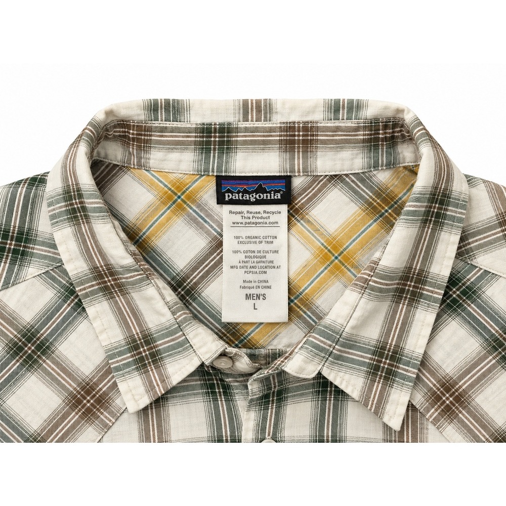 Patagonia Men's Organic Cotton Western Long Sleeve Plaid Shirt